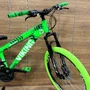 Bicicleta Viking Aro 26 Dirt JTuff25 21V Freio Disco Verde Neon Com Verde