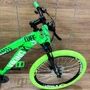 Bicicleta Viking Aro 26 Dirt JTuff25 21V Freio Disco Verde Neon Com Verde