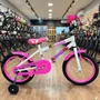 Bicicleta Wendy Aro 16 Feminina com Cesta Branco com Rosa