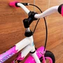 Bicicleta Wendy Aro 16 Feminina com Cesta Branco com Rosa