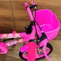 Bicicleta Wendy Aro 16 Feminina com Cesta Rosa Chiclete com Rosa