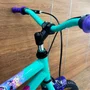 Bicicleta Wendy Aro 16 Feminina com Cesta Verde Aniz com Violeta