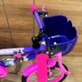 Bicicleta Wendy Aro 16 Feminina com Cesta Lilás com Rosa