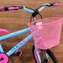 Bicicleta Wendy Aro 20 Feminina Com Cesta Azul Bebe com Rosa