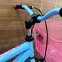 Bicicleta Wendy Aro 20 Feminina Com Cesta Azul Bebe com Rosa
