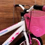 Bicicleta Wendy Aro 20 Feminina Com Cesta Branco com Rosa