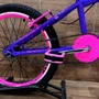 Bicicleta Wendy Aro 20 Feminina Com Cesta Lilás com Rosa