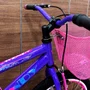 Bicicleta Wendy Aro 20 Feminina Com Cesta Lilás com Rosa