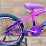 Bicicleta Wendy Aro 20 Feminina Com Cesta Pink com Violeta