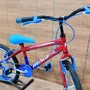 Bicicleta Wendy Aro 20 Masculino Azul com Vermelho