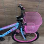 Bicicleta Wendy Aro 24 18M Feminina Com Cesta Azul Bebe com Rosa