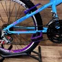 Bicicleta Wendy Aro 24 18M Feminina Com Cesta Azul Bebe com Violeta