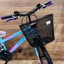 Bicicleta Wendy Aro 24 18M Feminina Com Cesta Azul Bebe com Violeta