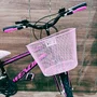 Bicicleta Wendy Aro 24 18M Feminina Com Cesta Preto com Rosa