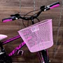 Bicicleta Wendy Aro 24 18M Feminina Com Cesta Preto com Rosa