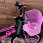 Bicicleta Wendy Aro 24 18M Feminina Com Cesta Preto com Rosa