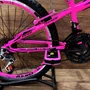 Bicicleta Wendy Aro 24 18M Feminina Com Cesta Rosa Chiclete com Rosa