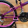 Bicicleta Wendy Aro 24 18M Feminina com Cesta Violeta com Rosa