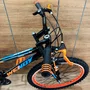 Bicicleta Wendy Aro 24 18M Rebaixado Preto com Laranja