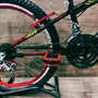 Bicicleta Wendy Aro 24 18M Rebaixado Preto com Vermelho