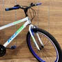 Bicicleta Wendy Aro 26 18 Marchas Rebaixado Branco com Azul