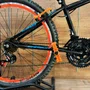 Bicicleta Wendy Aro 26 18 Marchas Rebaixado Preto com Laranja
