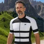 Camisa Ciclismo Mattos Racing Summit Branco com Preto Tam GG