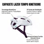 Capacete Mtb Lazer Tempo Kineticore Branco 54/61