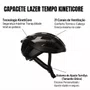 Capacete Mtb Lazer Tempo Kineticore Preto 54/61