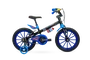 Bicicleta Nathor Aro 16 Tech Boys Preto com Azul