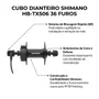Cubo Dianteiro Shimano Tx506 Disco 6 Parafuso 36f
