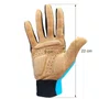 Luva Ciclismo Elleven Hitech Azul/Marron Gel Tam P