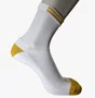 Meia Ciclismo Fabrica De Meias Bk Branco Com Ouro Tam 34/39