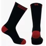 Meia Ciclismo Fabrica De Meias FMCL011 Bk Preto Com Vermelho Tam 34/39