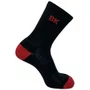Meia Ciclismo Fabrica De Meias FMCL011 Bk Preto Com Vermelho Tam 34/39