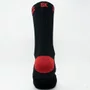 Meia Ciclismo Fabrica De Meias FMCL011 Bk Preto Com Vermelho Tam 34/39