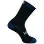 Meia Ciclismo Fabrica De Meias FMCL013 Bk Preto Com Azul Tam 34/39