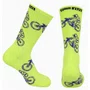 Meia Ciclismo Fabrica De Meias FMCL026 Bike Aamarelo Neon Tam 35/39