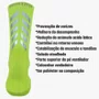Meia Ciclismo Fabrica De Meias FMCL041 Refletiva Amarelo Neon Tam 34/39
