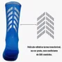 Meia Ciclismo Fabrica De Meias FMCL045 Refletiva Azul Tam 34/38