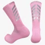 Meia Ciclismo Fabrica De Meias FMCL056 Refletiva Rosa Bebe Tam 34/39