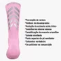 Meia Ciclismo Fabrica De Meias FMCL056 Refletiva Rosa Bebe Tam 34/39