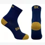 Meia Ciclismo Fabrica De Meias FMCL107 Bk Marinho Com Dourado Tam 34/39