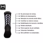Meia Ciclismo Fábrica de Meias FMCL42 Refletiva Preto tam 34/39