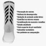 Meia Ciclismo Fabrica De Meias FMCL44 Refletiva Branca Tam 34/39