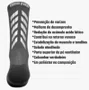 Meia Ciclismo Fabrica De Meias FMCL57 Refletiva Grafite Tam 34/39