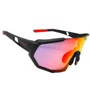 Oculos Ciclismo Elleven EL56 UV400 Preto com Vermelho e Lente Espelhada