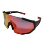 Oculos Ciclismo Elleven EL56 UV400 Preto com Vermelho e Lente Espelhada