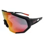 Oculos Ciclismo Elleven EL56 UV400 Preto com Vermelho e Lente Espelhada