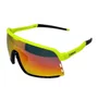 Oculos Ciclismo Elleven QX559 UV400 Amarelo e Lente Fumê